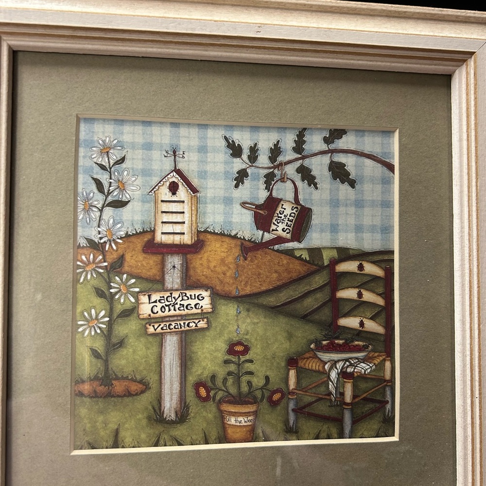 Welcome to the Garden Framed Art Print - Green Accent - Picture 7 of 7